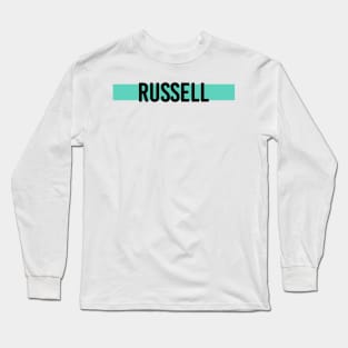 George Russell Driver Name - 2022 Season #4 Long Sleeve T-Shirt